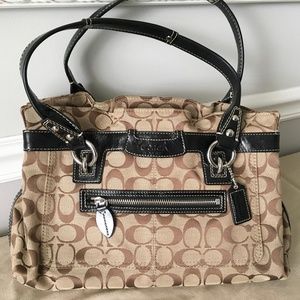 Brown Coach Penelope shoulder bag